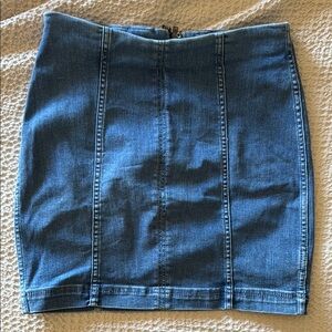 Free People Denim Blue Skirt Size 4